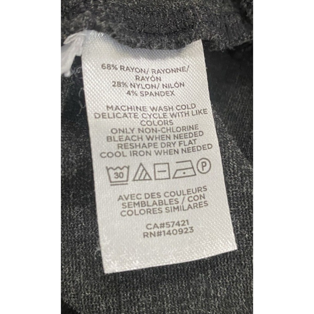 Ann Taylor LOFT Womens Dark Grey Leggings Elsatic Waist Pull On Size Small - Picture 4 of 4